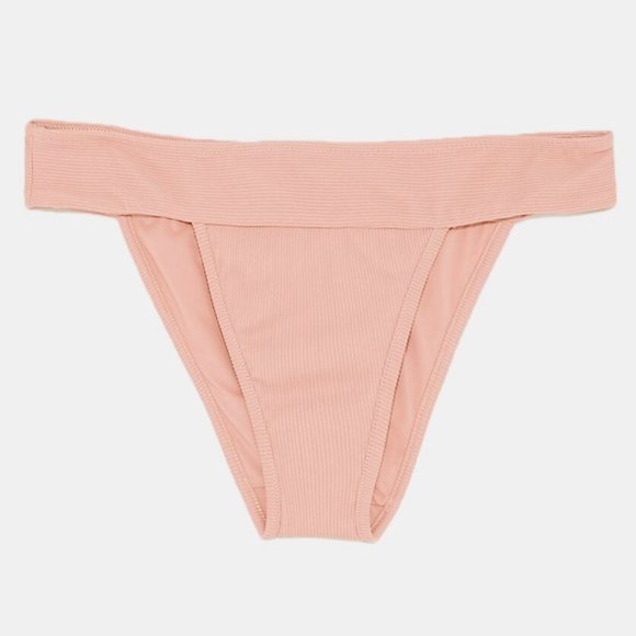 Zara Other - ZARA • Textured Ribbed Bikini Bottoms • SMALL